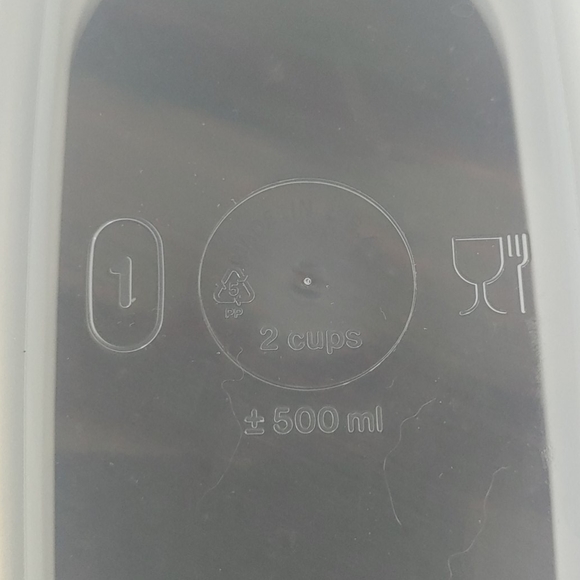 New Tupperware 2 Cups Modular Mates Container Blue - Picture 2 of 3